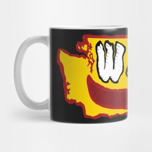 Grunge Heads Washington Smiling Face Yellow Version Mug